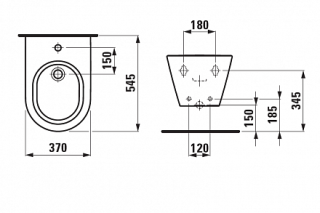 биде подвесное Laufen Kartell 8.3033.1.000.302.1